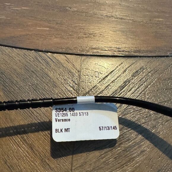 Versace NWT VE1295 1433 Black Matte Pilot Unisex Eyeglasses - Picture 12 of 12